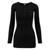 Urban Classics - Long rib turnup Lange ärmel top - Schwarz Product image